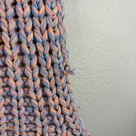 Free People Blue & Light Orange Braided Top - Picture 4 of 8